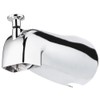 Wall Mounted Electroplate Bathtub Faucet Concealed Tub Spout with Pull