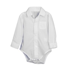 Little Things Media A Lot - Body Unisex para Bebes Recien Nacidos (polialgodón con Botones, con Collar), Color Blanco, Bodysuit Only, 0-3 Months (8-11 lbs)