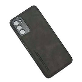 Kepuch Silklike Case for Oppo Reno 6 5G - Cover Bumper Built-in Metal Plate for Oppo Reno 6 5G - Black