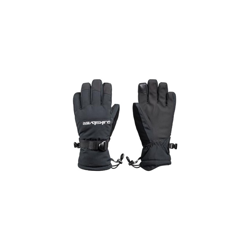 Quiksilver Boy's Mission Youth Cold Weather Gloves, True Black, S,