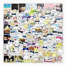 100 Stickers Cute Cartoon Sticker Pack Anime Character Stickers Moe Goods Stickers Waterproof Decal Car Water Bottle Travel Box Laptop Guitar Helmet Bike Decoration Diary Stationery Birthday Gift