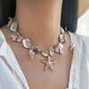 Dcfywl731 Starfish Shell Beach Necklaces for Women Summer Boho Seashell