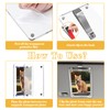 Kitnish 2Pcs Car Visor Photo Holder - Magnetic Acrylic Frame
