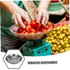 STOBAZA 2pcs Stainless Steel Food Scale Bowl Electronic Scale Tray