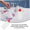 Ciieeo 2 pcs Narrow Mouth Plastic Wash Bottles with Graduated