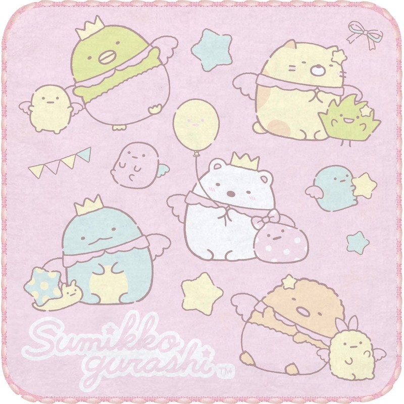 San-X CM45302 Sumikko Gurashi Mini Towel, Set of 3, Pink