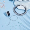 PH PandaHall 0.1mm Thread for Bracelets Beading Cord Black Sewing