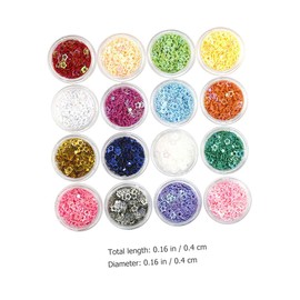OATIPHO 16 Boxes Nail Art Sequins Glitter Color Makeup Glitter for DIY Decoration for Nail Designs and Crafts Easy to Apply for Home Salon Use