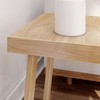 Plank+Beam Classic Square Side Table, Slim Side Table for Living