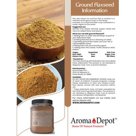 3 lbs Ground Brown Flaxseed Flax Seed Powder Omega-3 Fats | NON GMO | Gluten-free | 48 oz Semillas de linaza en polvo
