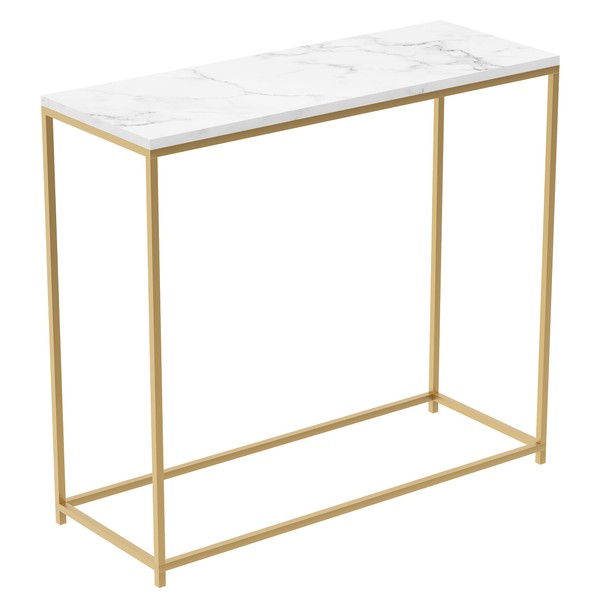 Safdie & Co. - Marble White Console Tables for Entryway,
