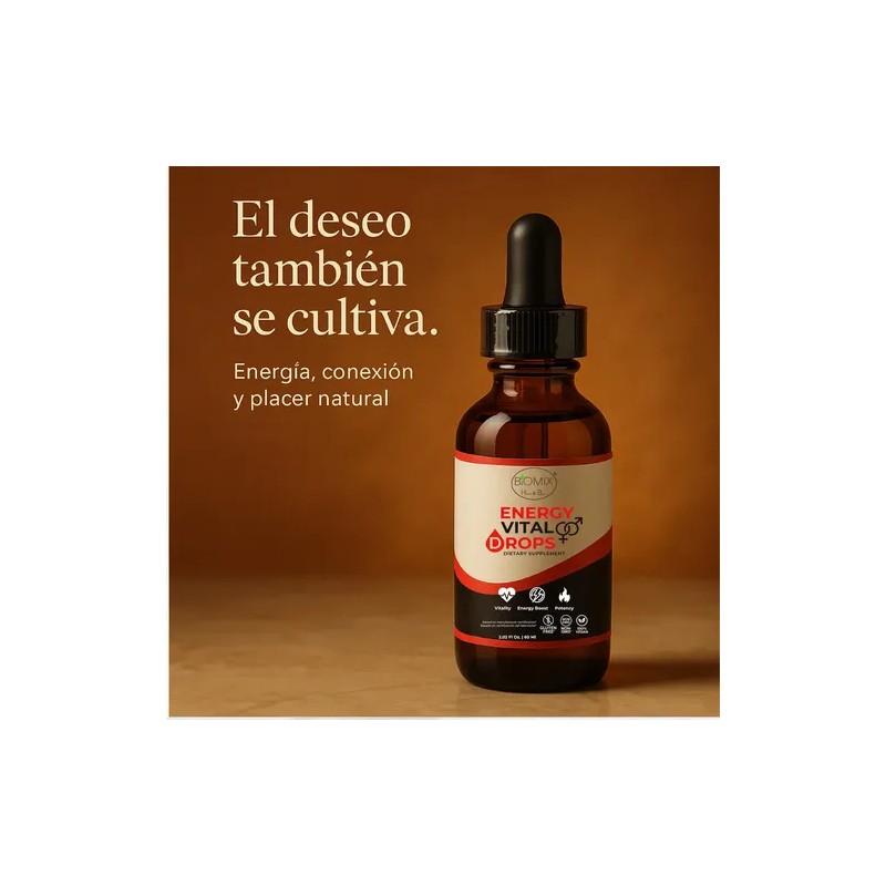 Gotas Biomix Energy Vital Energía Deseo Vitalidad Maca Magnesio