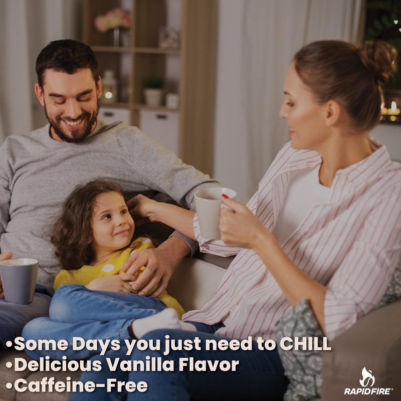 Chill Tea, Soothing Blend, Promotes Relaxation, with Ashwagandha, Chamomile, Turmeric,