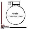 SC-Normteile Pack of 10 hose clamps with worm drive, width