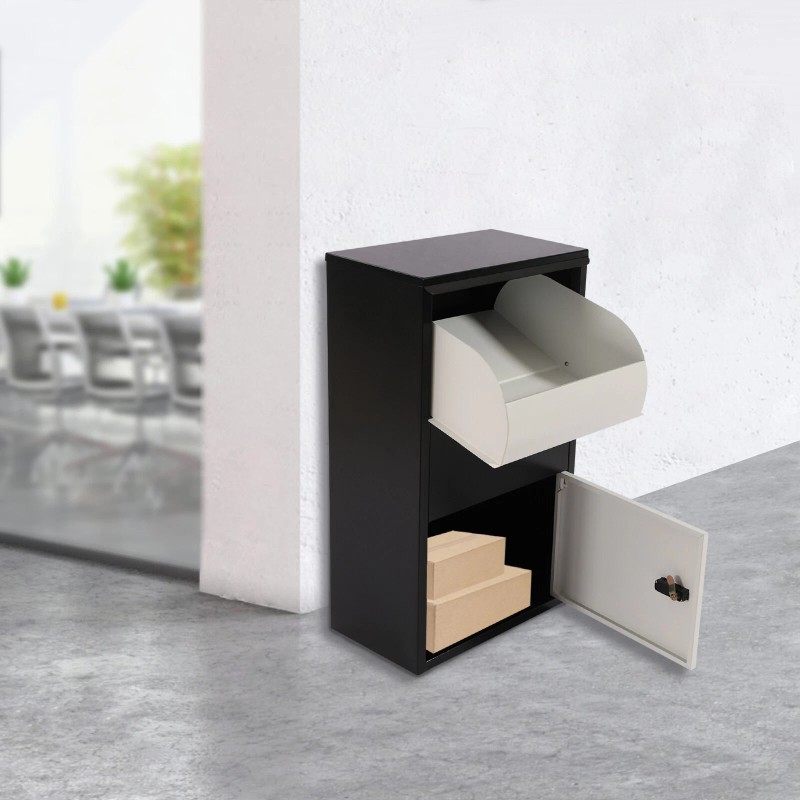 Unbranded Wall Mount Locking Drop Box Steel Mailbox for Rent