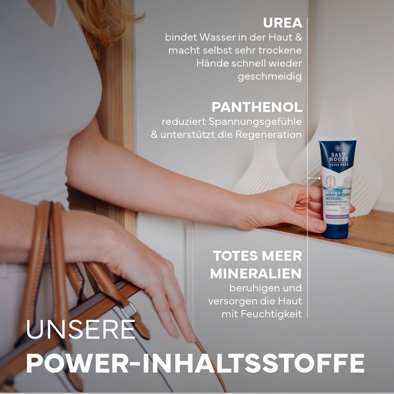 Salthouse Totes Meer Therapie Hand-Balsam Intensiv, mit 5% Urea regeneriert