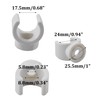 PDETVEO 50Pcs 1 Inch PEX Pipe Clamp Clips, White Plastic