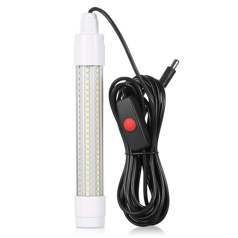144 LED Submersible Fishing Light Underwater Fish Finder Lamp Night