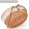Wicker Picnic Basket with Removable Liner Empty Picnic Baskets with