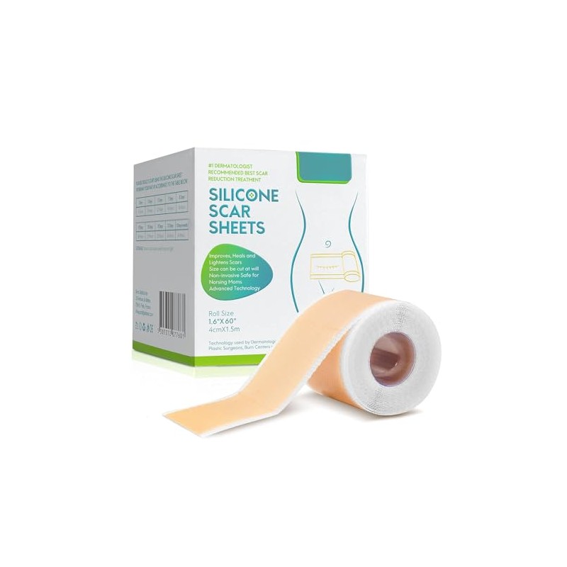 Cinta de Silicona Médica Avanzada para Eliminar Cicatrices, (Rollo de