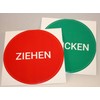 PVC Sticker Door Sign Press and Pull (Single) Diameter 9.5