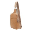 Sling Bag Shoulder Backpack Retro Zipper Multiple Compartments Widened Strap