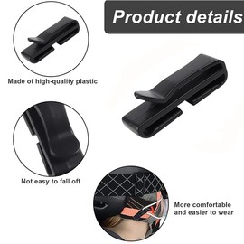 MiOYOOW Tactical Webbing End Clip, Backpack Strap Clip, Pack of 10 Molle Webbing Clips for Hiking, Camping, Travel, Mountaineering, Fishing