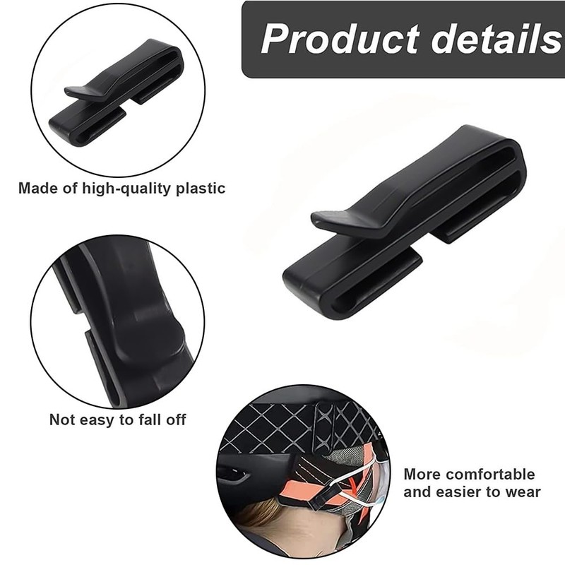 MiOYOOW Tactical Webbing End Clip, Backpack Strap Clip, Pack of