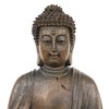 Alpine Corporation 15" Tall Indoor/Outdoor Meditating Buddha Statue, Tabletop Garden