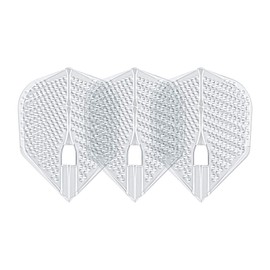 Lstyle L3 Pro Dimple Dart Flights, Small, Standard Shape: Moulded, Plastic and Lightweight, Set ? Transparent