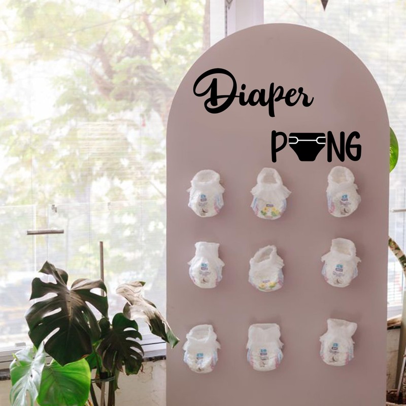 Eurteka Diaper Pong Game Decal