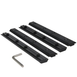Zeberoxyz Pack of 4 Straight Line Connectors, Length 7.1 Inch Joint Bracket with M6 Screws for 3030 Series T Slot 8 mm Aluminium Extruded Profile (3030 Series Straight Clamps-Black)