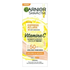 Garnier BB Cream Todo-en-1 tono claro FPS50  vitamina C ilumina y protege                                                                             