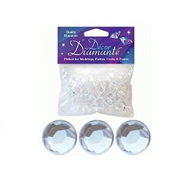 Eleganza 12mm Décor Diamante Diamonds 28g No.43, Number 43 Clear