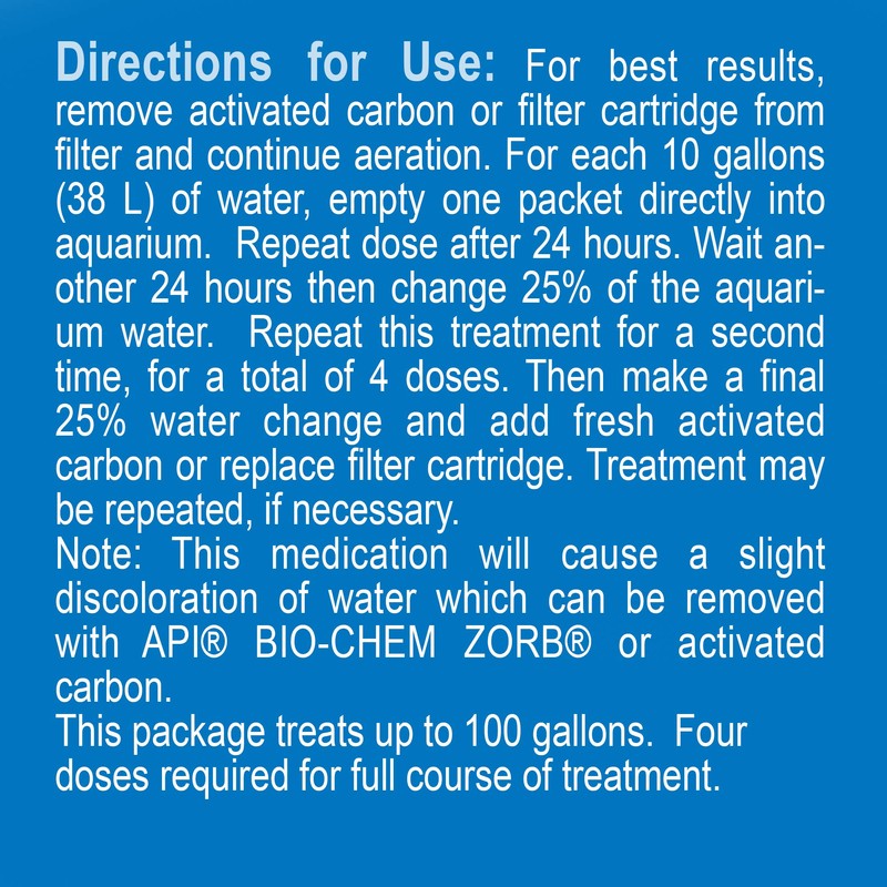 API FIN & BODY CURE Freshwater Fish Powder Medication 10-Count