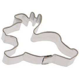 Foose Miniature Reindeer Cookie Cutter 1.75 Inch –Tin Plated Steel Cookie Cutters – Miniature Reindeer Cookie Mold