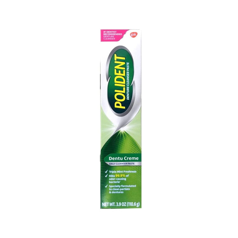 Polident Cream,Paste Dentu-Creme 3.90 oz (Pack of 3),Mint
