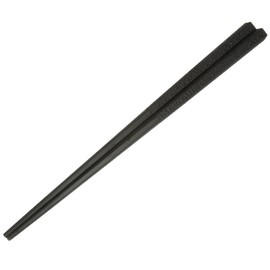 ij Large Chopsticks Heat Resistant 180° C Dishwasher Bleach Safe Made in Ishikawa Prefecture Own Factory Made in Japan Pentagonal Chopsticks Tsuchime Pattern Vegetable Chopsticks Stylish Cool Black