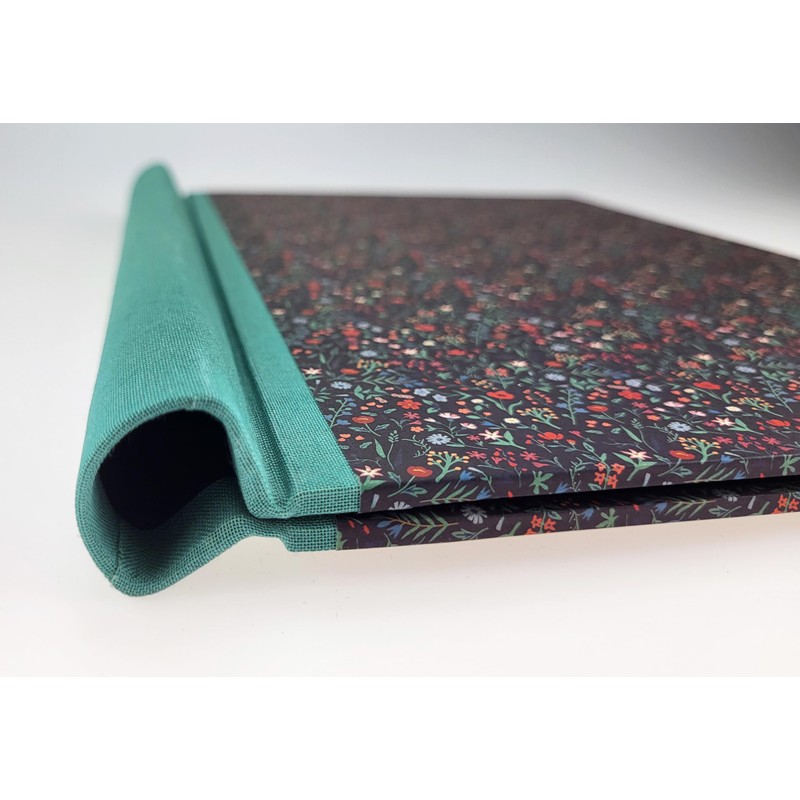 Klemmbinder Midnight Flowers Minze, A4