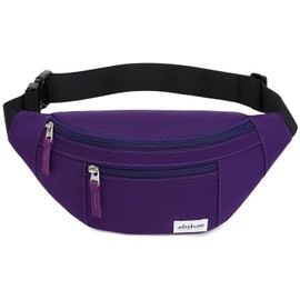 Abshoo Mens Crossbody Fanny Pack Womens Belt Bag Travel Hiking Running Waist Bag (Purple)