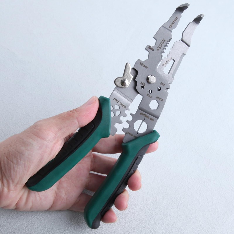 GOLD DEER 10-IN-1 Multifunctional Wire Stripper, Wire Stripper Function, Crimping