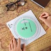 Saypacck Marine Navigation Slide Rule Nautical Plotter Protractor Ship Navigation