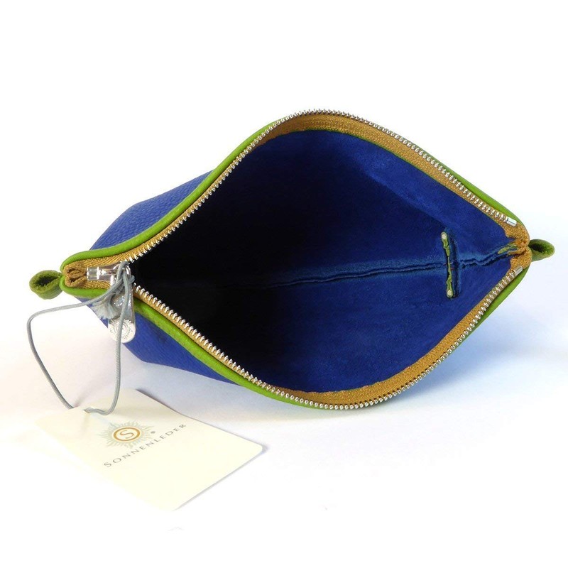 Sonnenleder – High-Quality Pencil Case "Ready Gross" Colour: Blue/Light Green