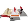 4-Piece Set with Cleaning Tools, Stainless Steel Smoothing Trowel with