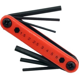 ARTESIA TOOL 7-In-1 Folding Hex Key & Screwdriver Set | Includes Hex Key (1.5-6mm) & 6 Precision Screwdrivers (PH #0, #1; Slotted 1.4-3.0mm) Set | Comprehensive & Essential Set for Every Day Tasks