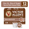 Victor Allen's Coffee Milk Chocolate Cocoa, 12 Count, Single Serve