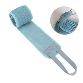 Exfoliating Loofah Back Washer, Double Sided Wash Belt, Delay Skin Ageing, Men and Women Washing Back Cushion