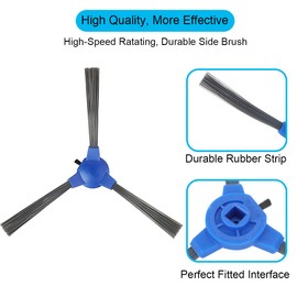 EATBALE Side Brush Replacement for Eufy RoboVac 11S, RoboVac 11S MAX, RoboVac 30, RoboVac 30C, RoboVac 30C MAX, RoboVac 15C, 15C MAX, 25C, 35C, G10, G30, G30 Edge, G30 Hybrid, G40 Hybrid Vacuum(10Pcs)