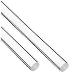 2pcs 1" Dia x 24" L Clear Acrylic Lucite Rod Dowel for DIY Projects Crafts Curtain Rods &More, Plastic Rod, Durable and Sturdy Acrylic Material