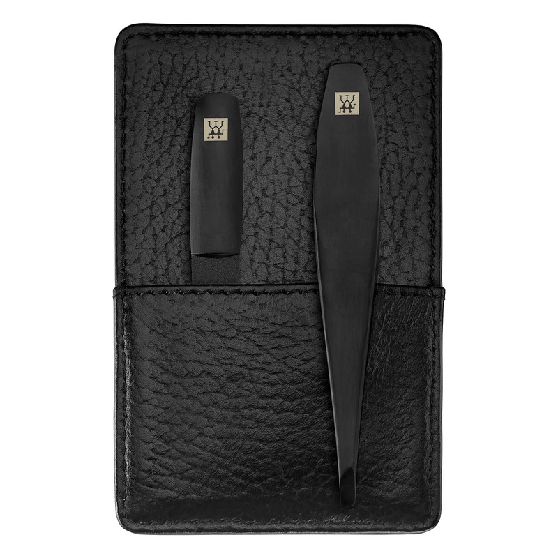 ZWILLING Premium Black Edition Manicure Set 3 Piece Genuine Leather